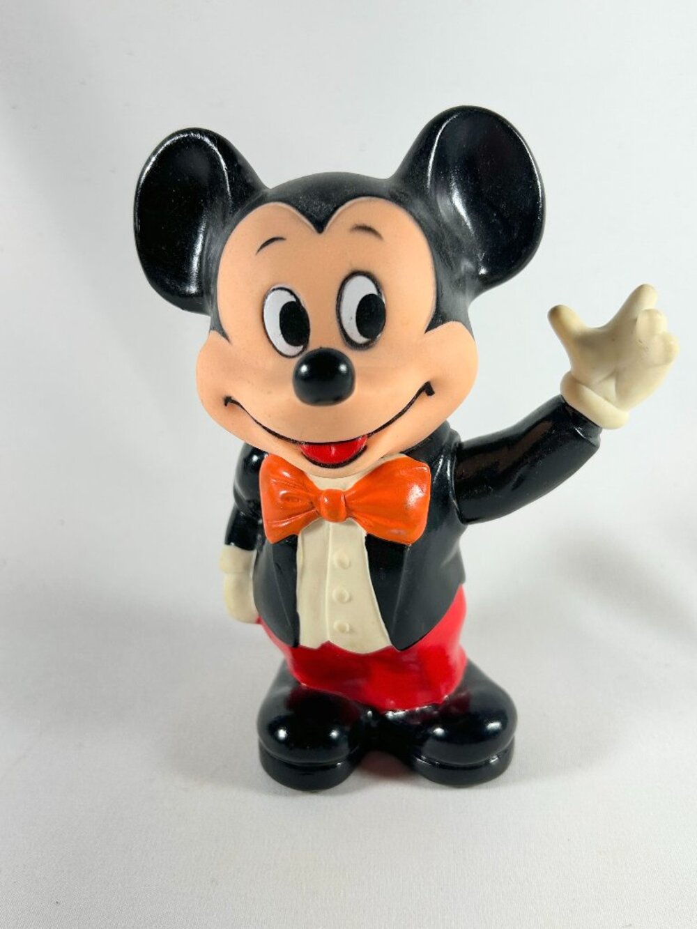 Disney’s Mickey Mouse Bank, Vintage, Plastic, With Safety Plug.